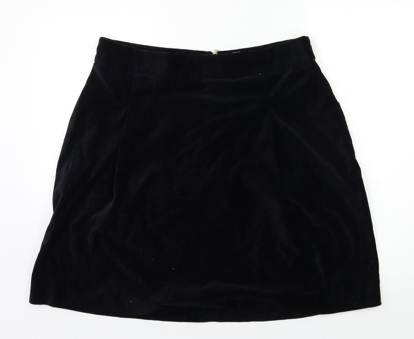 M&S Womens Black   A-Line Skirt Size 16
