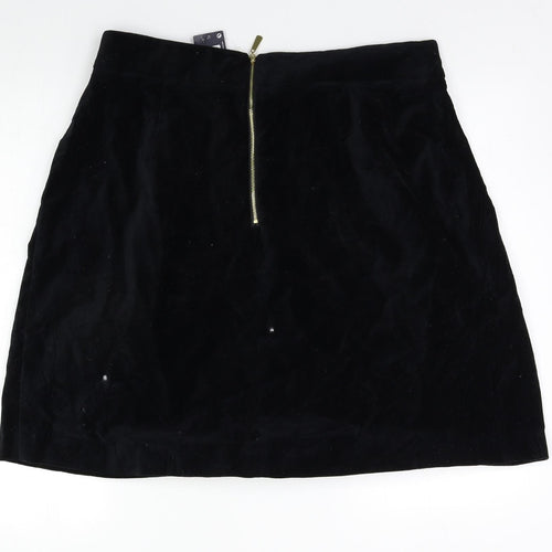 M&S Womens Black   A-Line Skirt Size 16