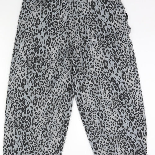 M&S Womens Ivory Animal Print  Jegging Trousers Size 16 L24 in