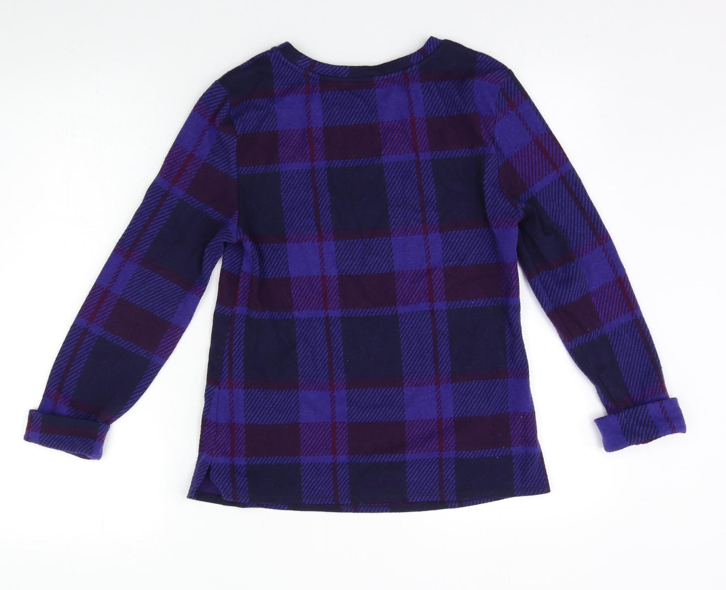 M&S Womens Multicoloured Check  Pullover Jumper Size 6