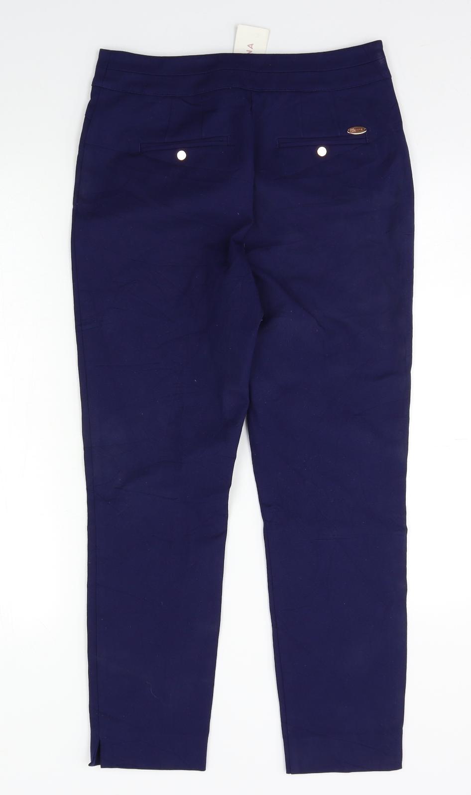 M&S Womens Beige   Trousers  Size 8 L26 in