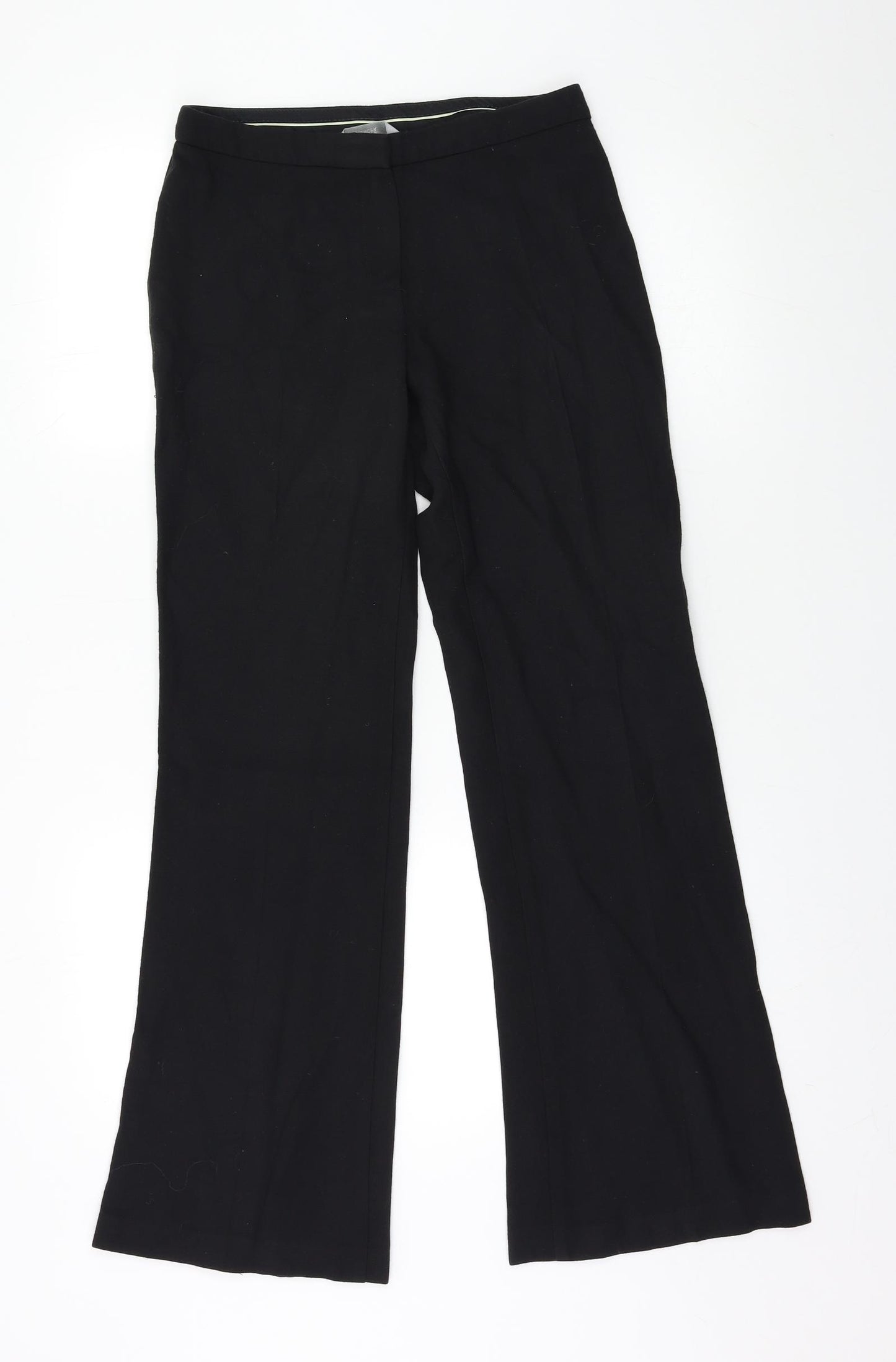 M&S Womens Black   Trousers  Size 8 L30 in