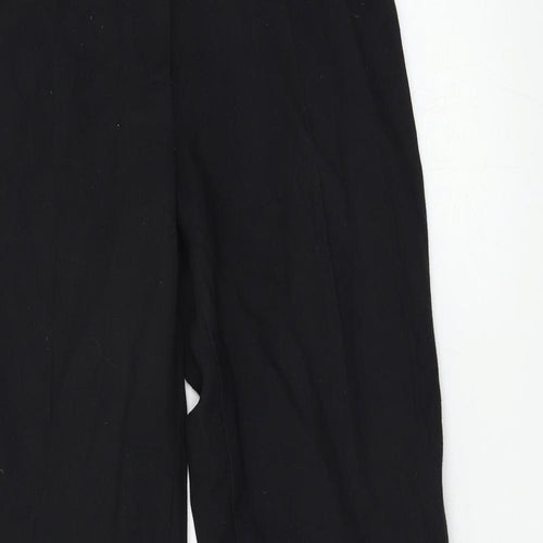 M&S Womens Black   Trousers  Size 8 L30 in
