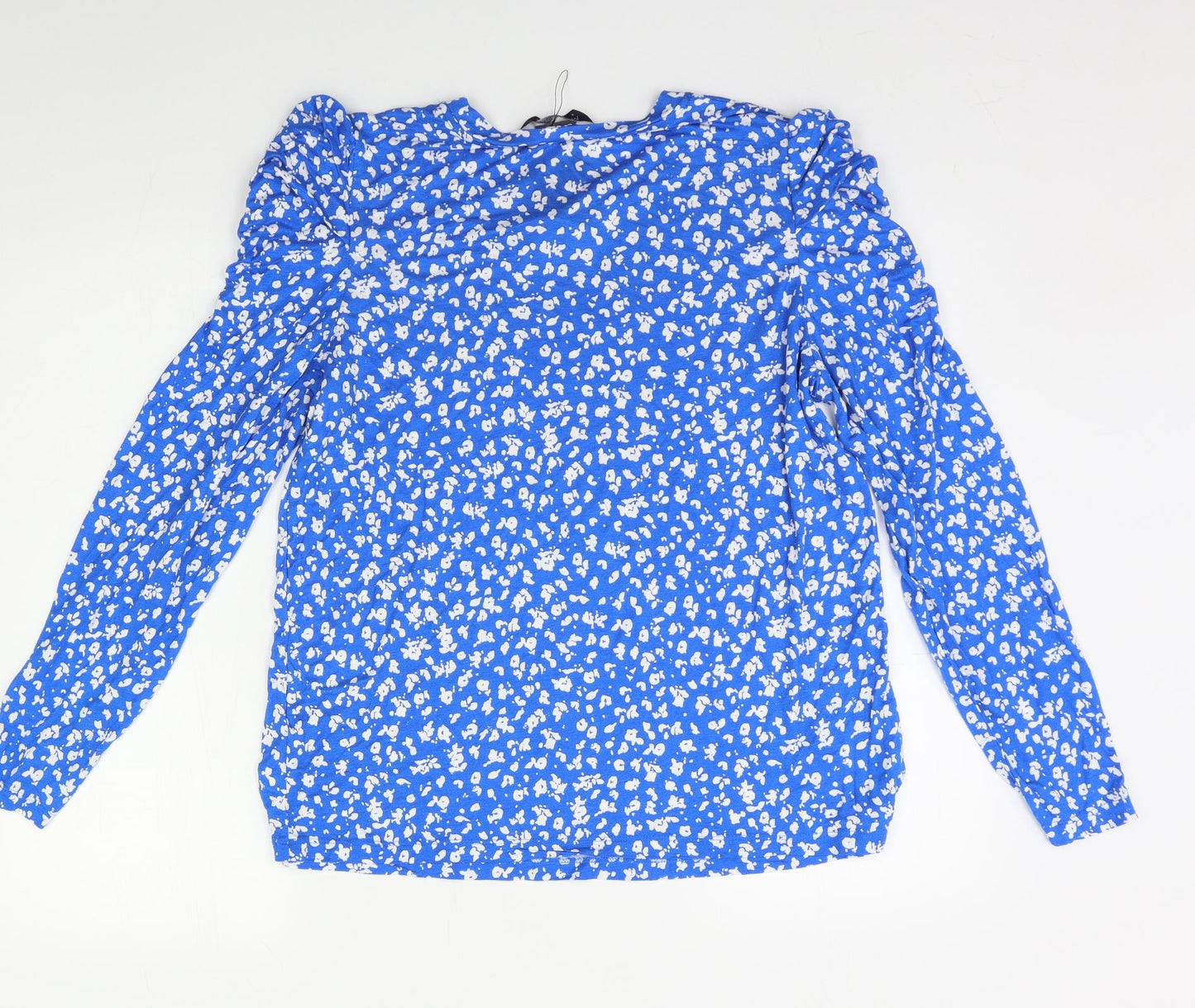 M&S Womens Multicoloured Floral  Basic T-Shirt Size 16