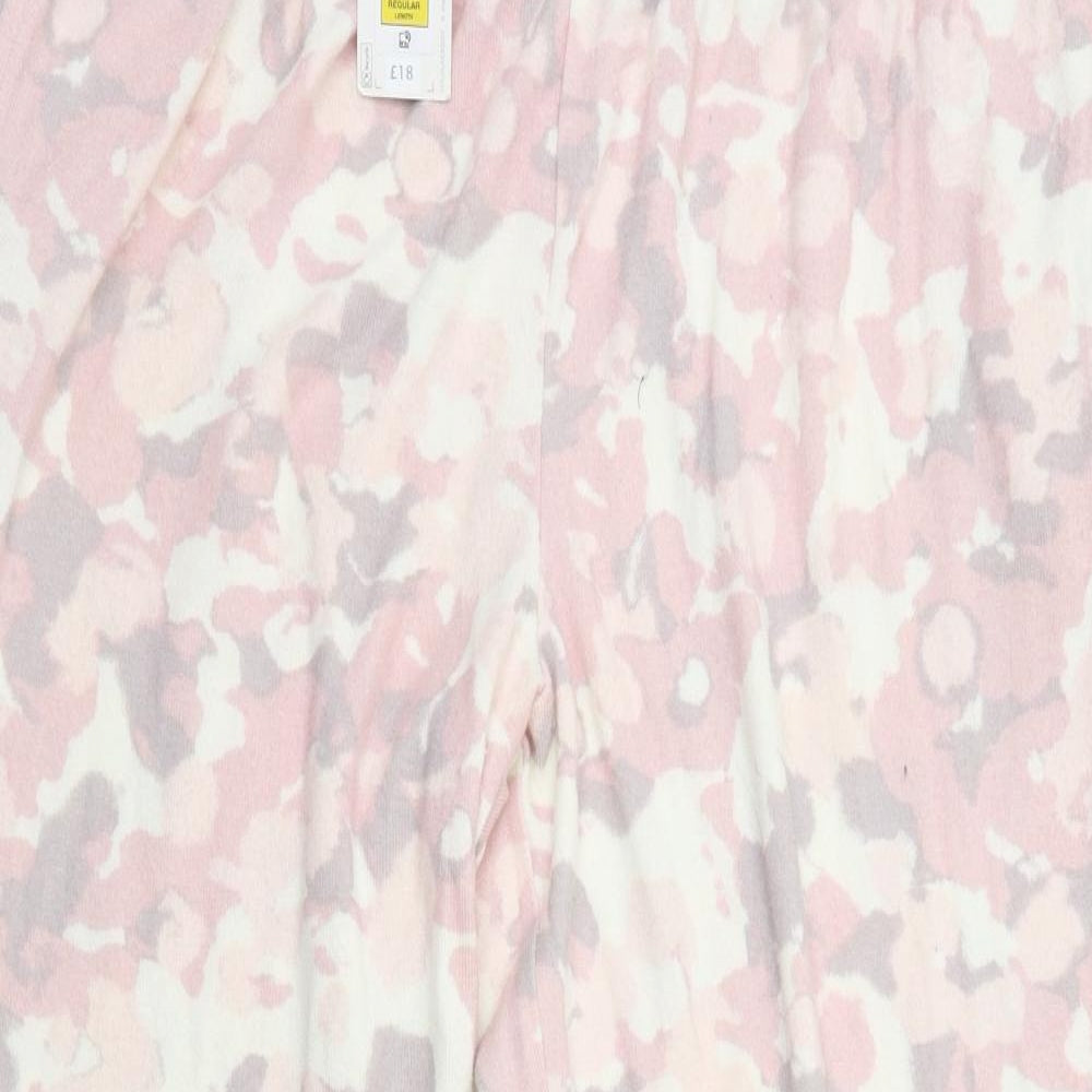 m&s Womens Multicoloured Camouflage   Lounge Pants Size 16