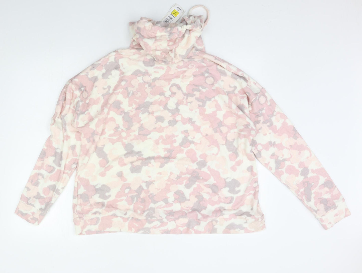 M&S Womens Multicoloured Camouflage   Pyjama Top Size 16