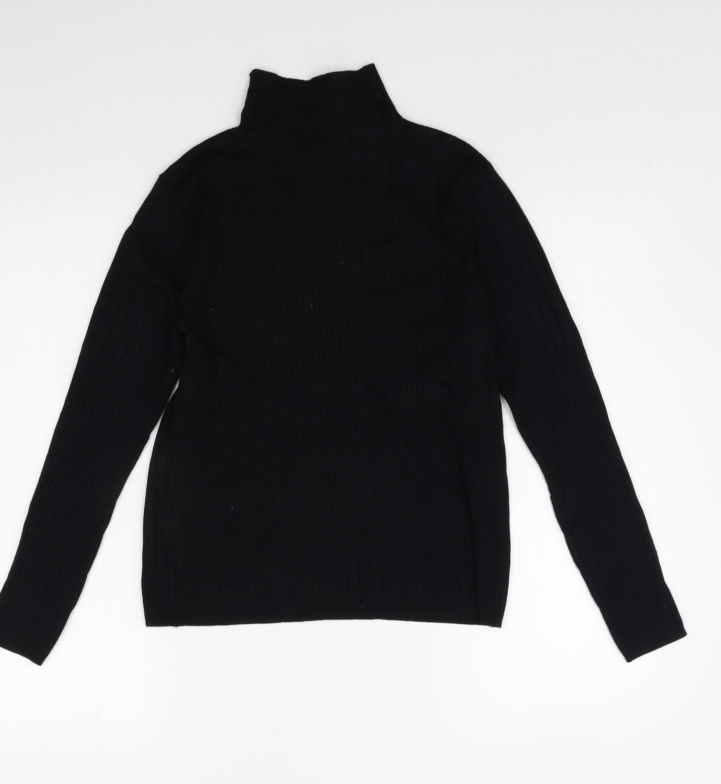 m&s Womens Black   Pullover Jumper Size 12