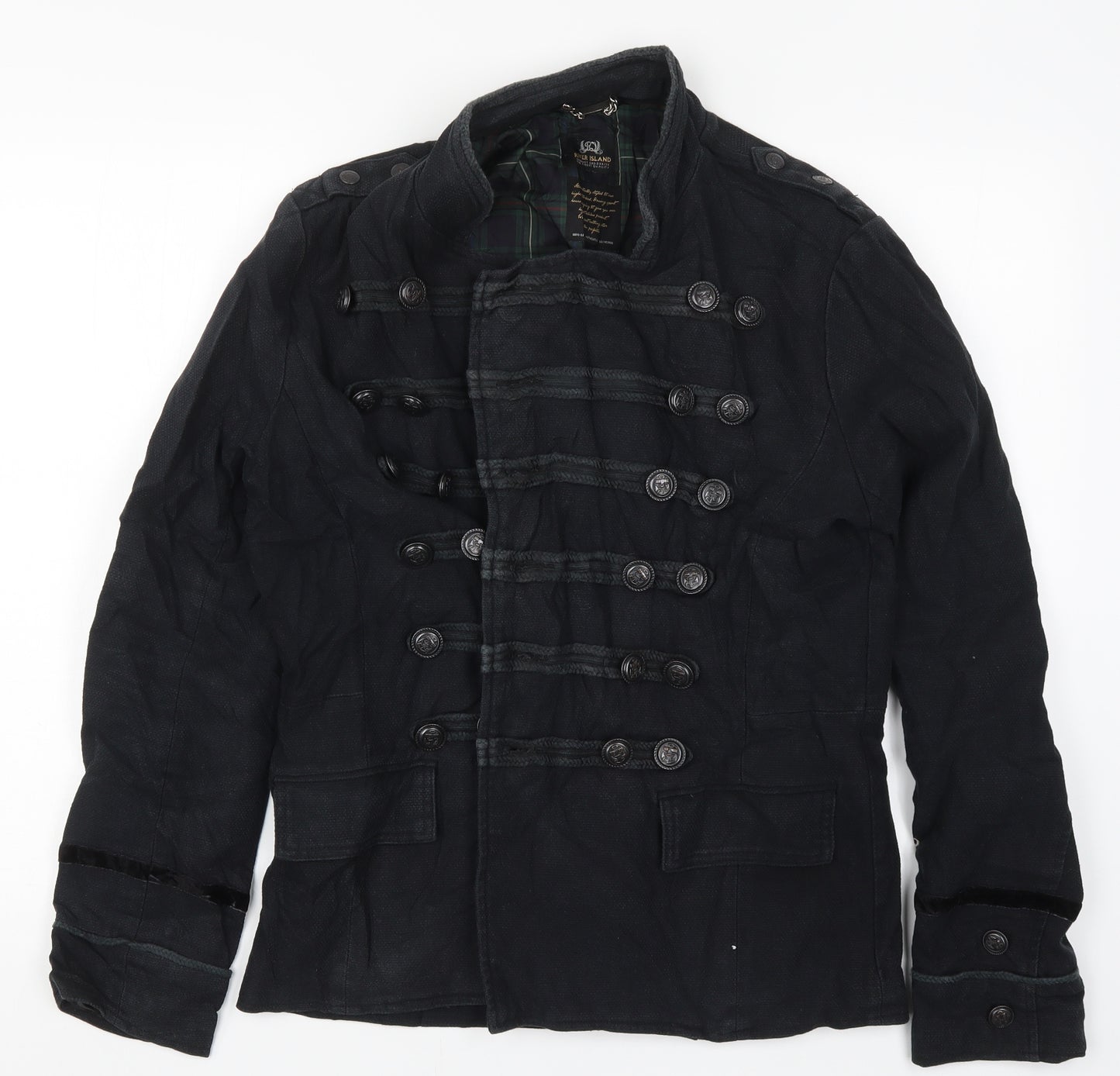 River Island Mens Black   Jacket Coat Size M