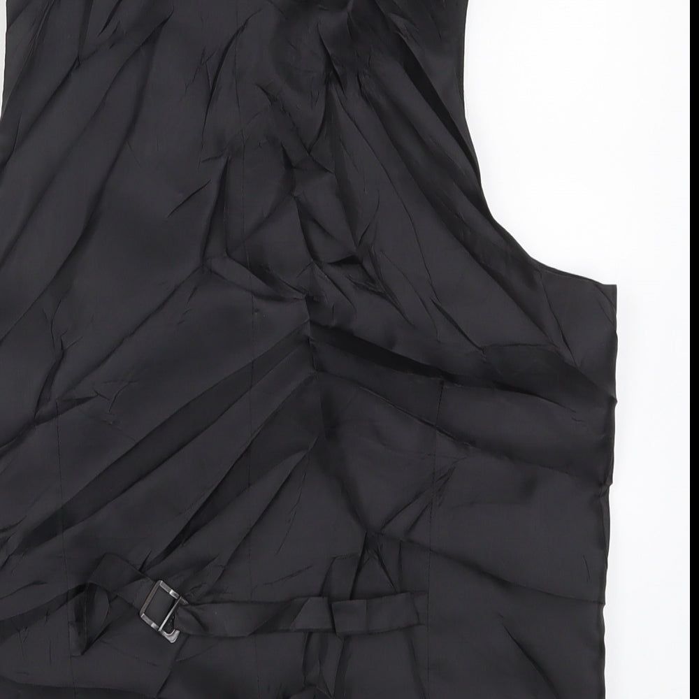 River Island Mens Black   Jacket Waistcoat Size S