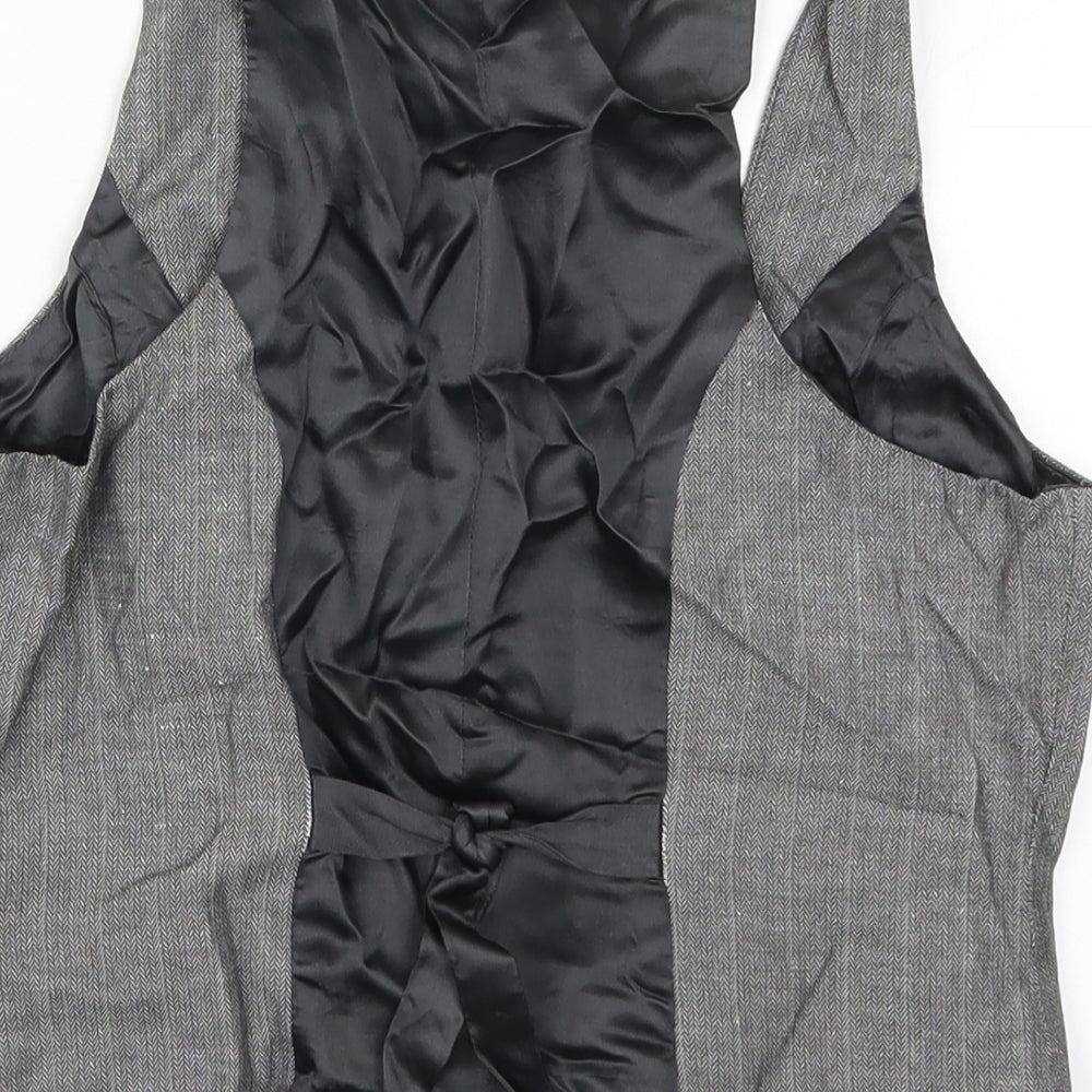Miss Selfridge Womens Grey   Jacket Waistcoat Size 10