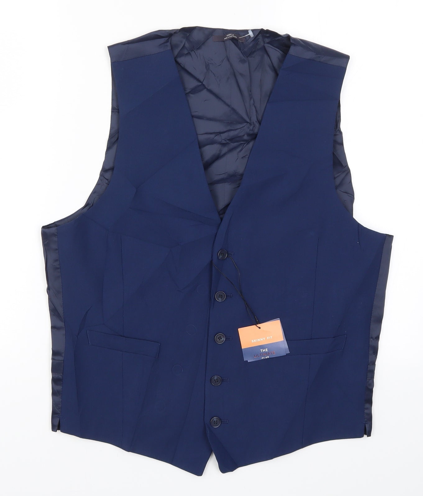 Marks and Spencer Mens Blue   Jacket Waistcoat Size M