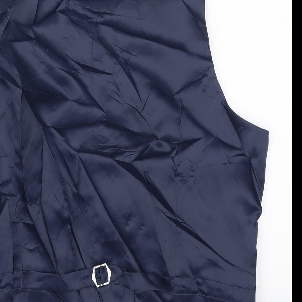 Marks and Spencer Mens Blue   Jacket Waistcoat Size M