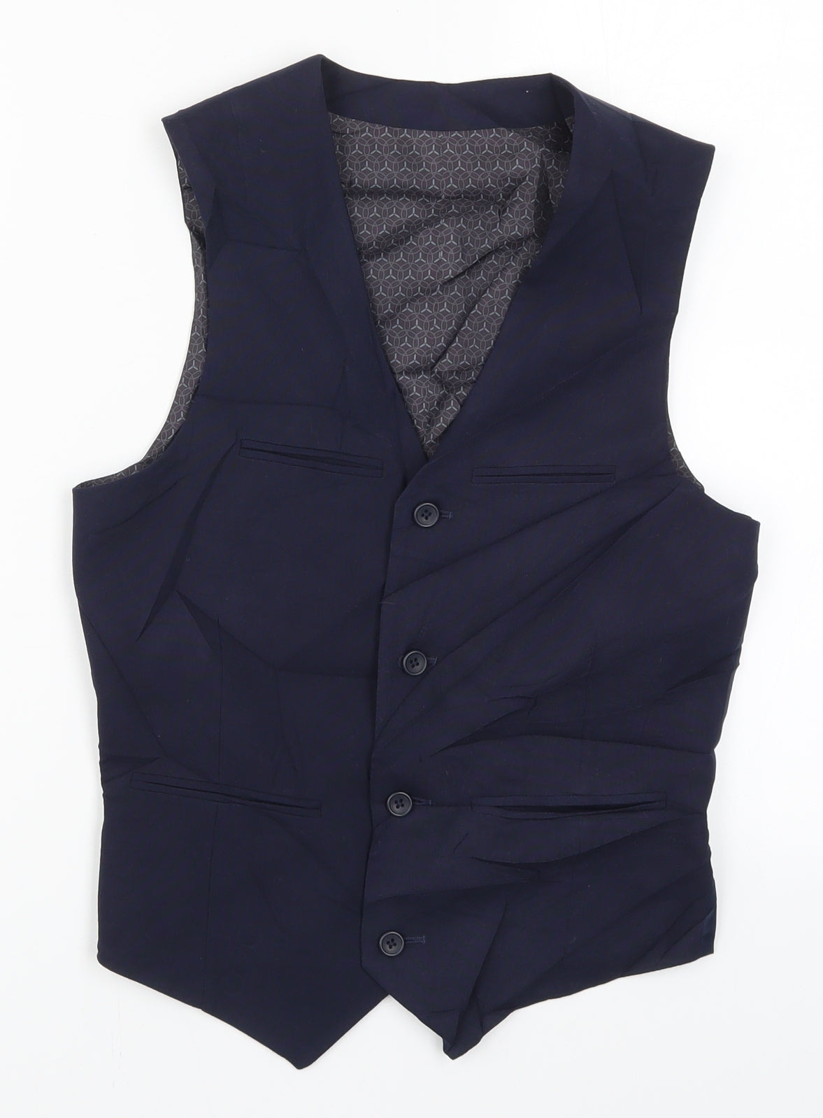ASOS Mens Blue   Jacket Waistcoat Size XS