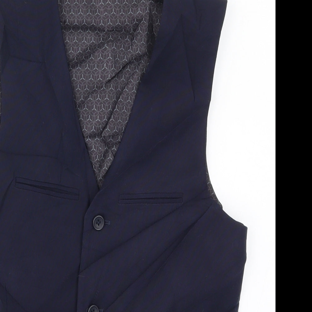 ASOS Mens Blue   Jacket Waistcoat Size XS