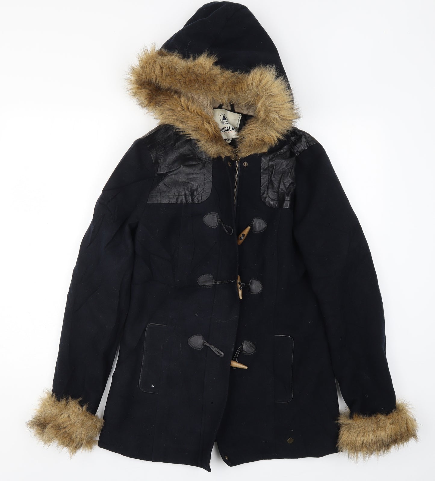 SoulCal&Co Womens Blue   Pea Coat Coat Size 10