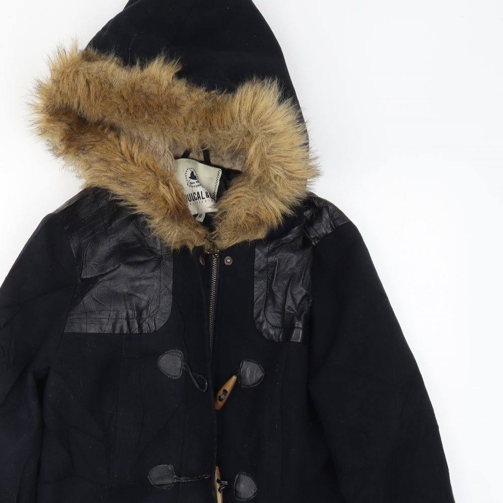 SoulCal&Co Womens Blue   Pea Coat Coat Size 10