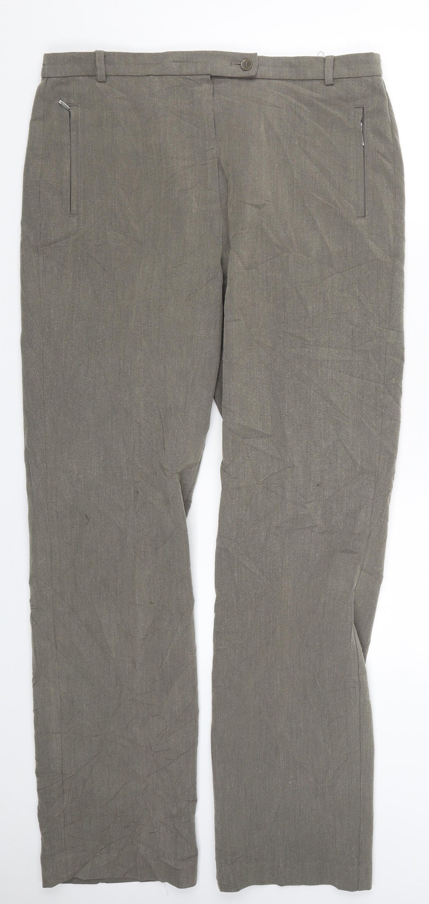 Marks and Spencer Womens Brown   Trousers  Size 14 L30 in