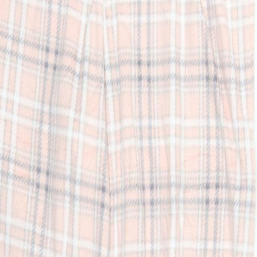 Marks and Spencer Womens Pink Check  Trousers  Size L L29.5 in - Loungewear