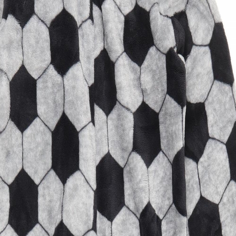 Marks and Spencer Girls Grey Geometric  Top One Piece Size 8-9 Years  - Football Print