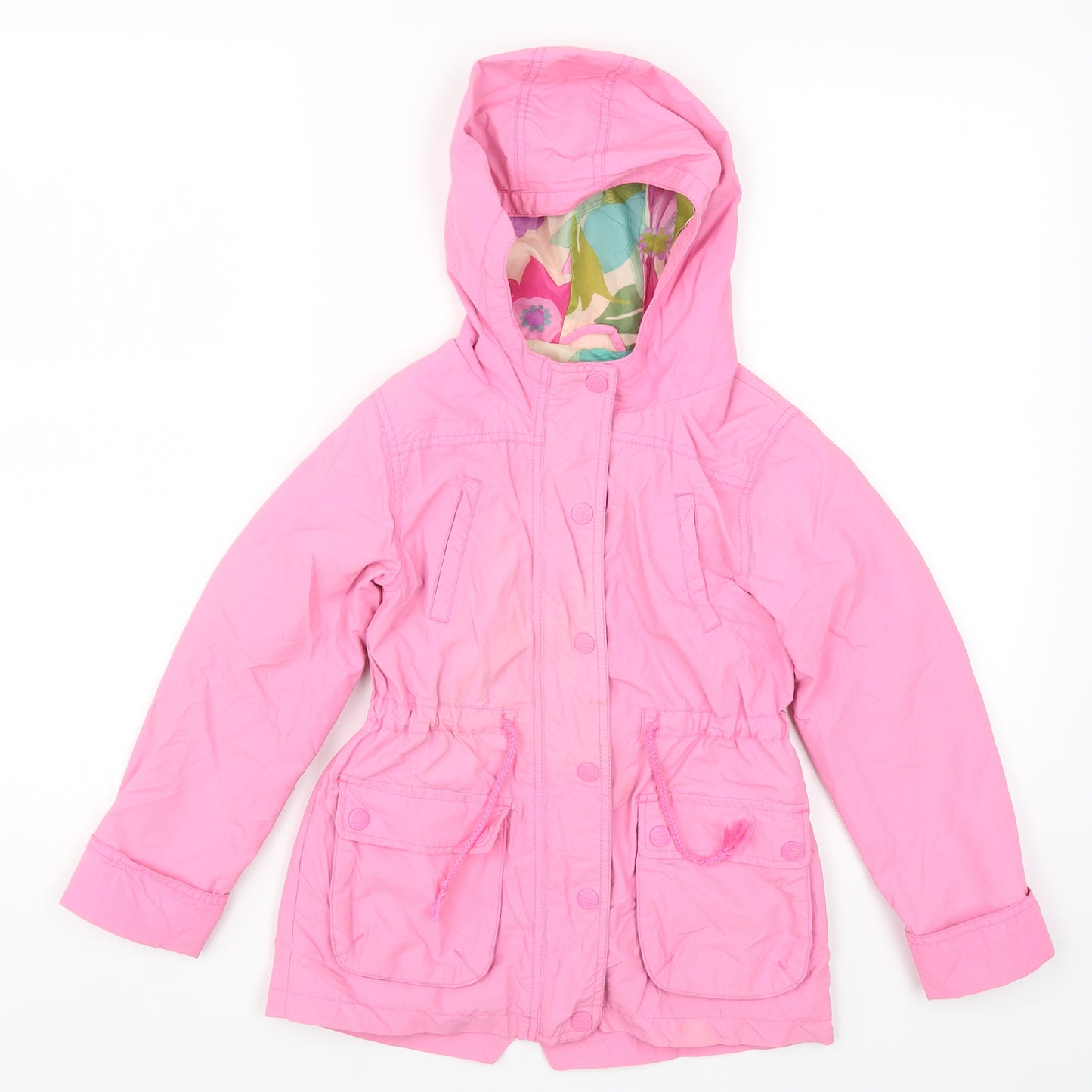 NEXT Girls Pink   Basic Coat Coat Size 7-8 Years