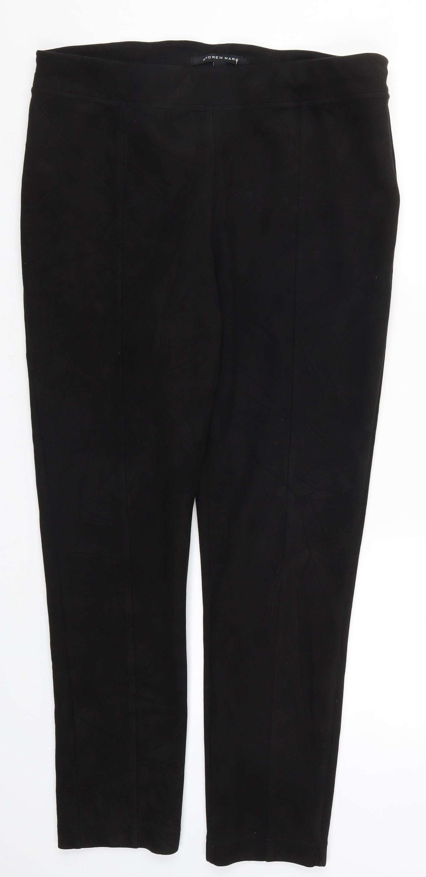 Andrew Marc Womens Black   Carrot Leggings Size L L27 in