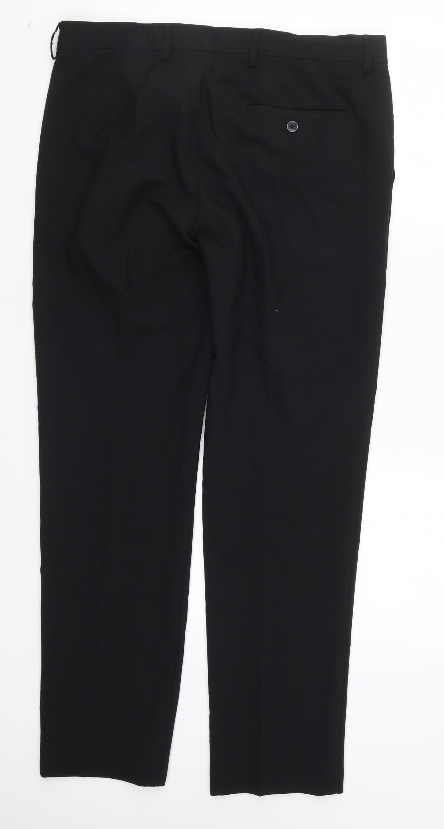 Marks and Spencer Mens Black   Trousers  Size 34 L31 in
