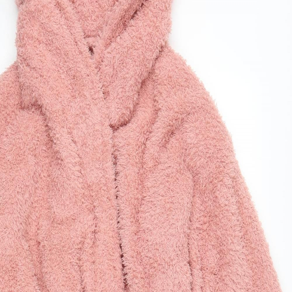 Marks and Spencer Womens Pink Solid  Kimono Robe Size M