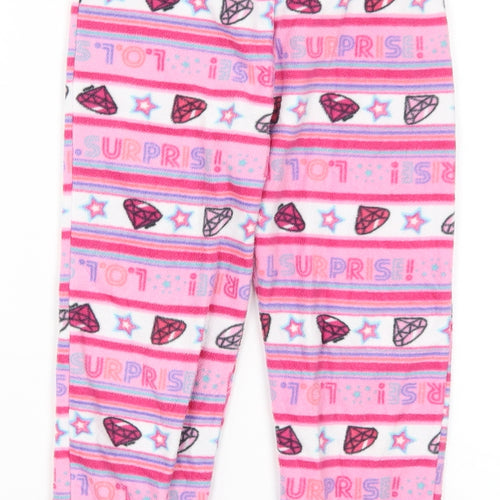TU Girls Pink Geometric  Sweatpants Trousers Size 6-7 Years - LOL Surprise! Loungewear
