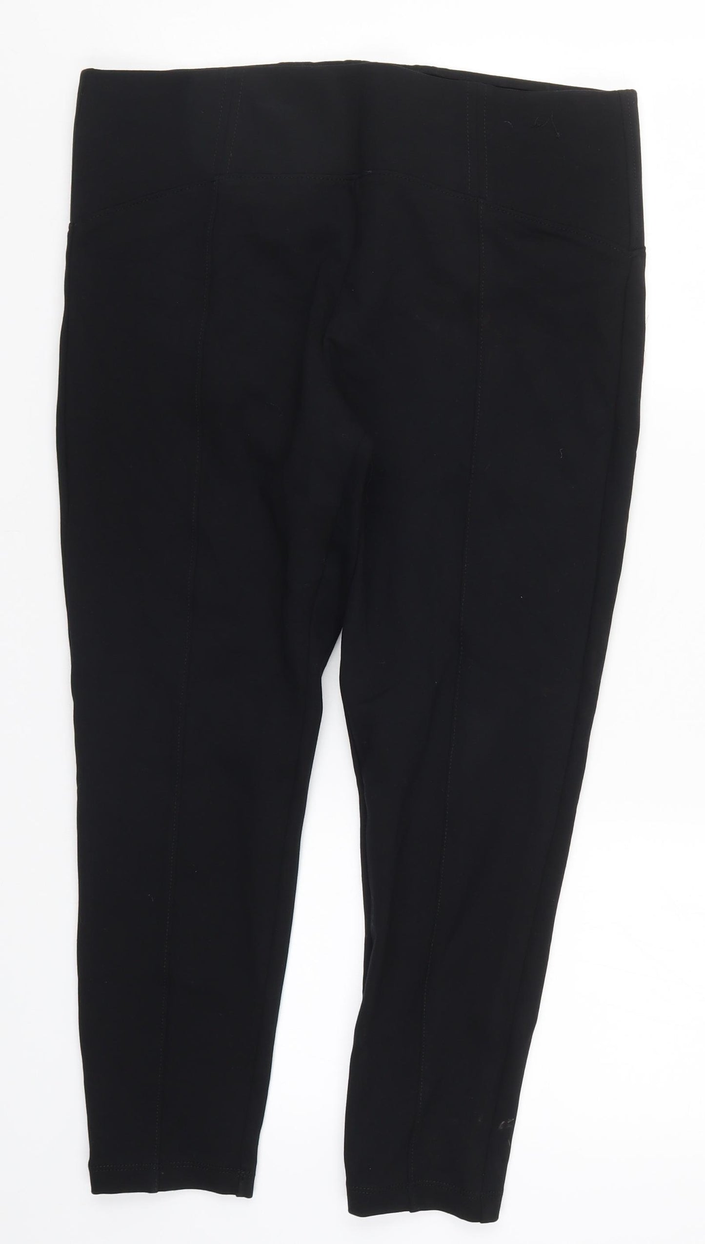 Marks and Spencer Womens Black   Carrot Leggings Size 16 L23.5 in