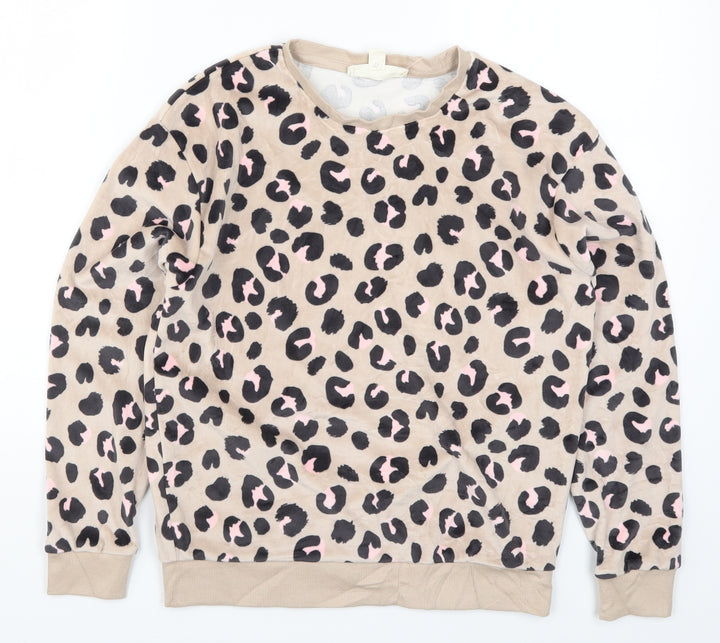 Marks and Spencer Girls Pink Animal Print Top Pyjama Top Size 11-12 Years