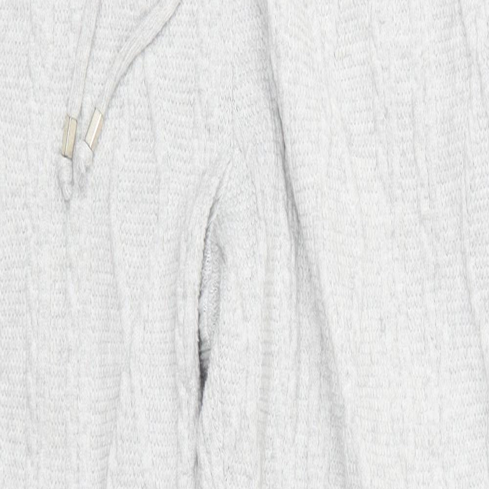 F&F Womens Grey  Knit Sweatpants Trousers Size 14 L28.5 in - Cable-knit Loungewear