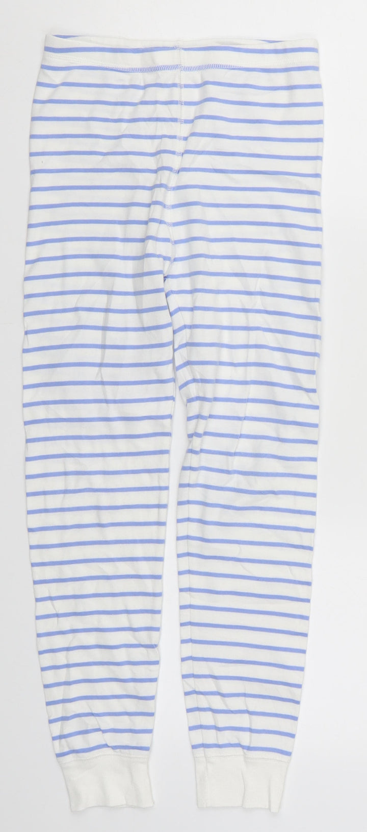 NEXT Girls Blue Striped Sweatpants Trousers Size 11 Years - Loungewear