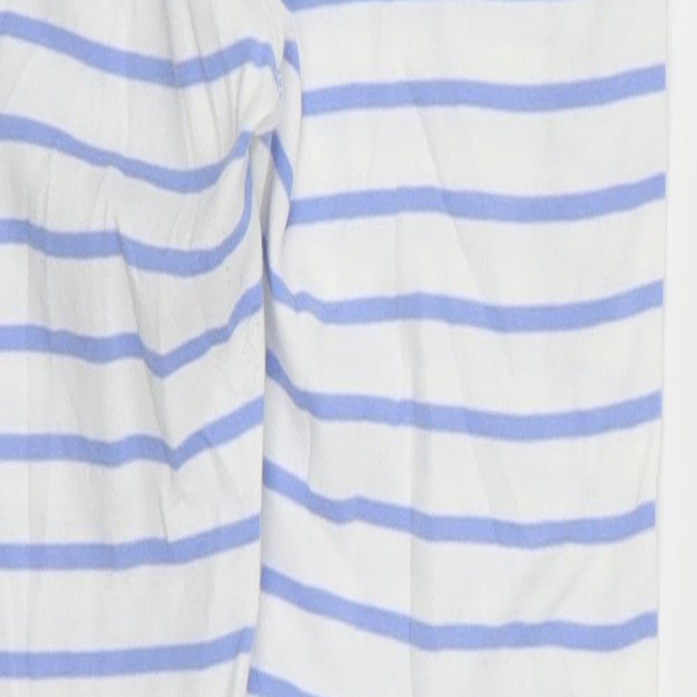 NEXT Girls Blue Striped  Sweatpants Trousers Size 11 Years - Loungewear