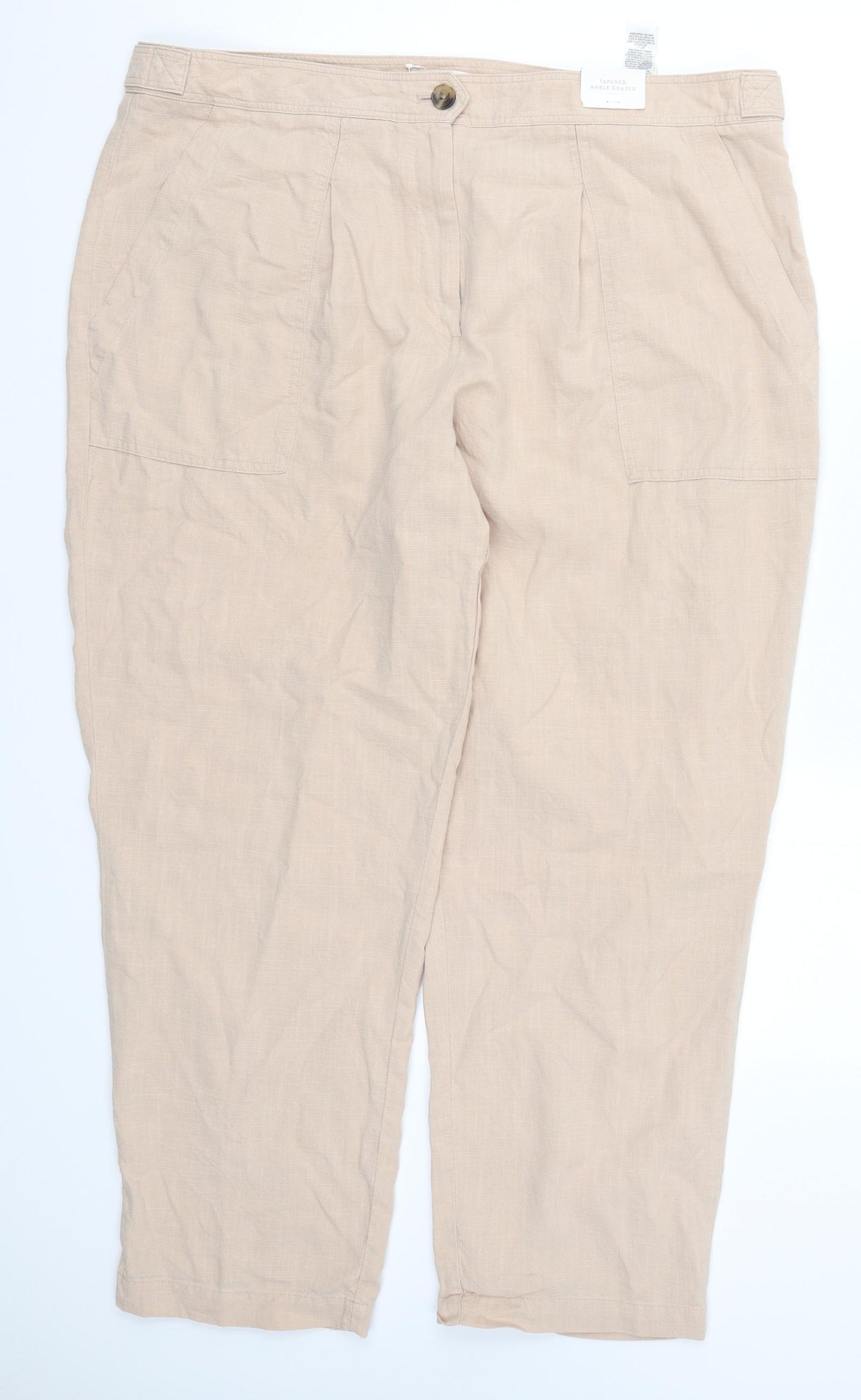 Marks and Spencer Womens Pink   Trousers  Size 20 L26 in
