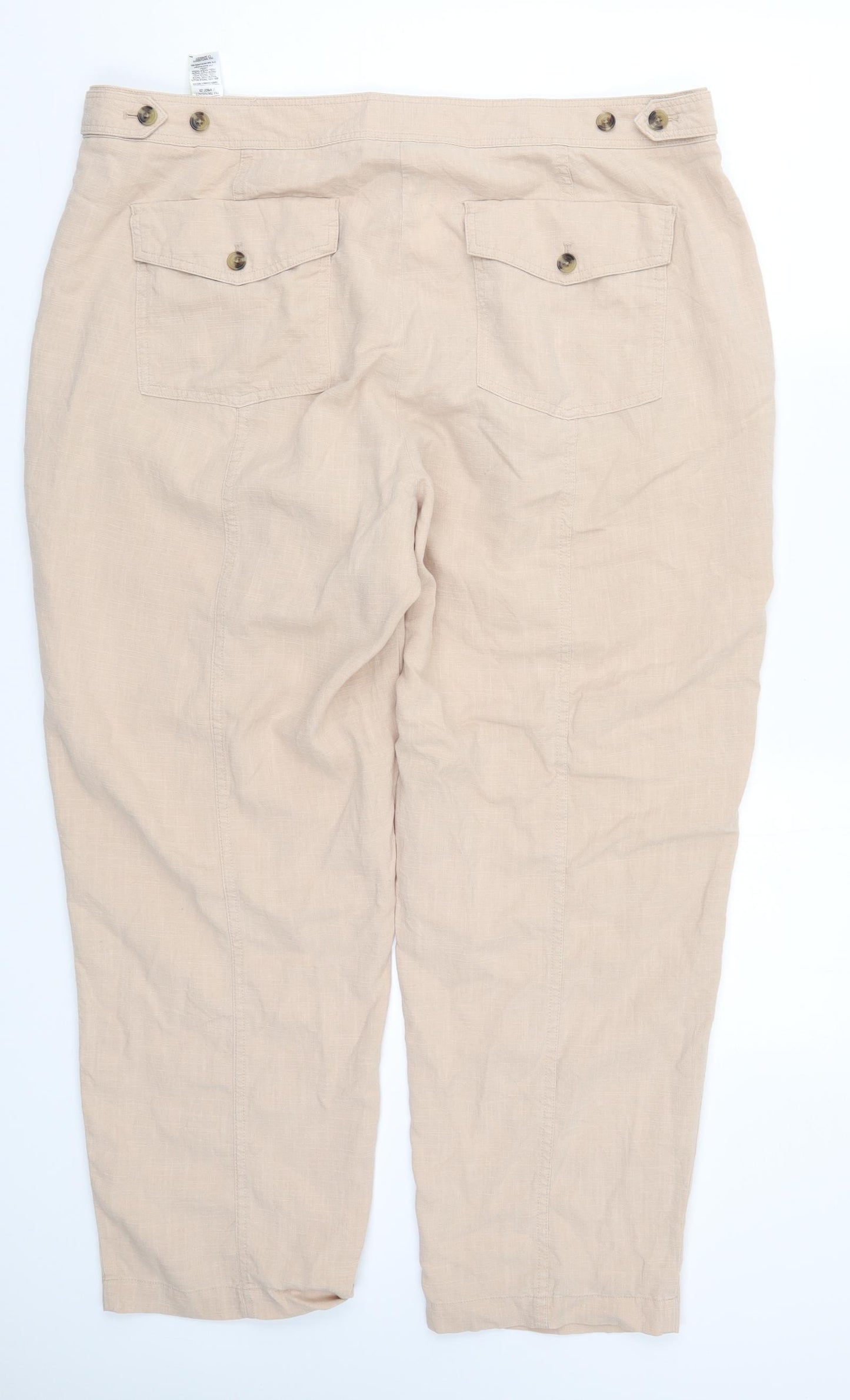 Marks and Spencer Womens Pink   Trousers  Size 20 L26 in