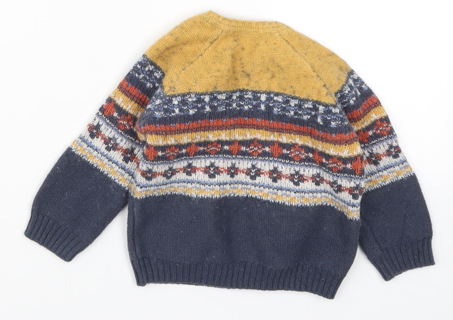 NEXT Boys Multicoloured Fair Isle  Pullover Jumper Size 9-12 Months