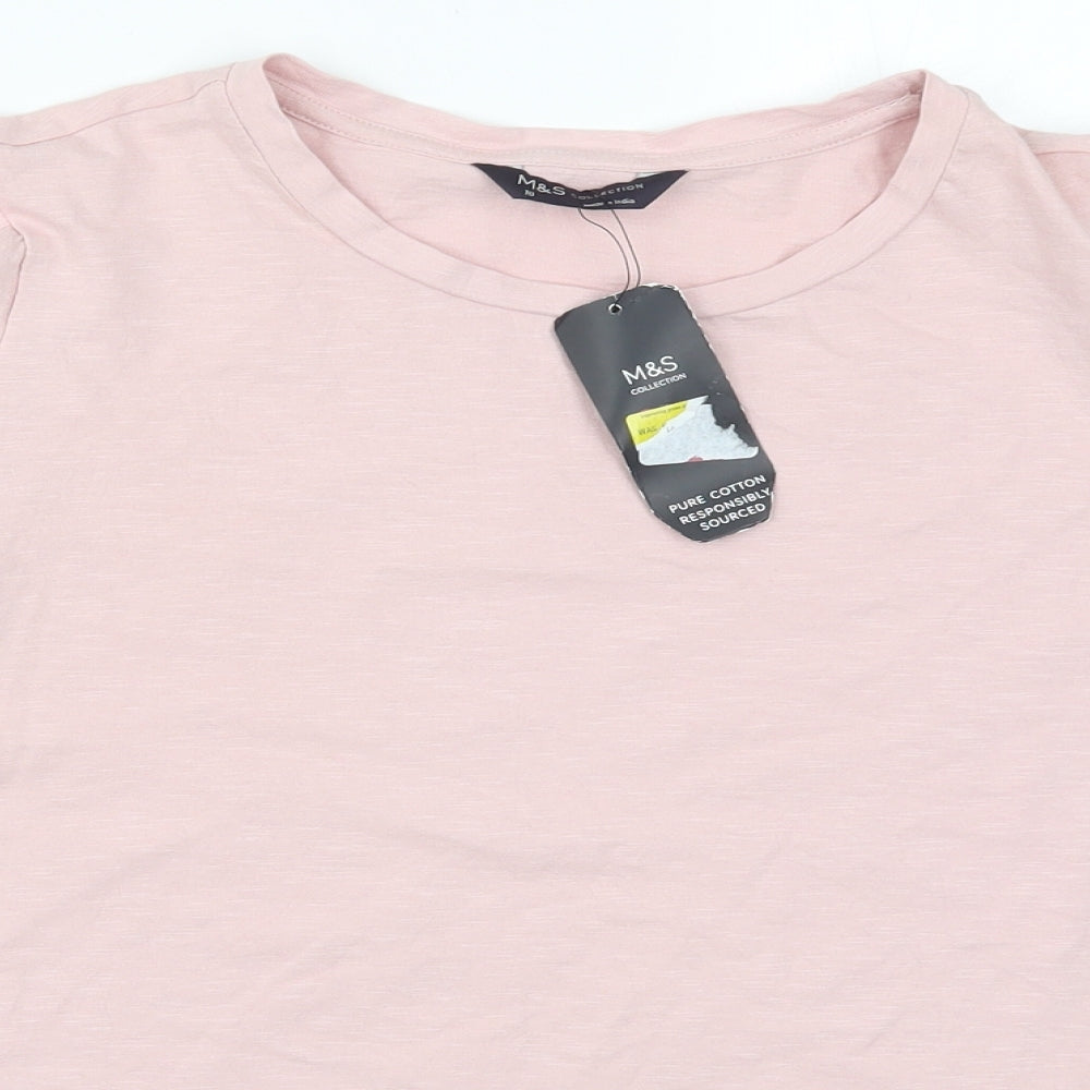 Marks and Spencer Womens Pink   Basic T-Shirt Size 18