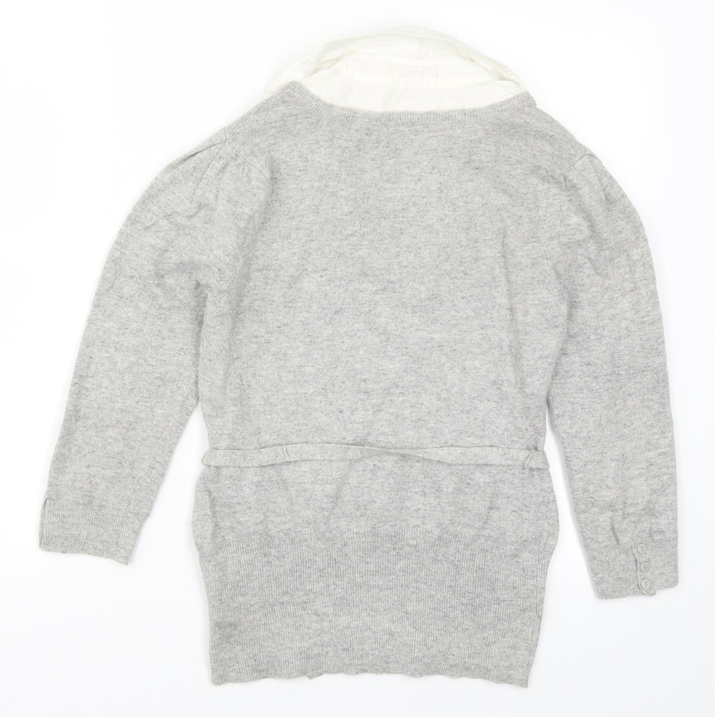 Monsoon Womens Grey  Knit Pullover Jumper Size 10