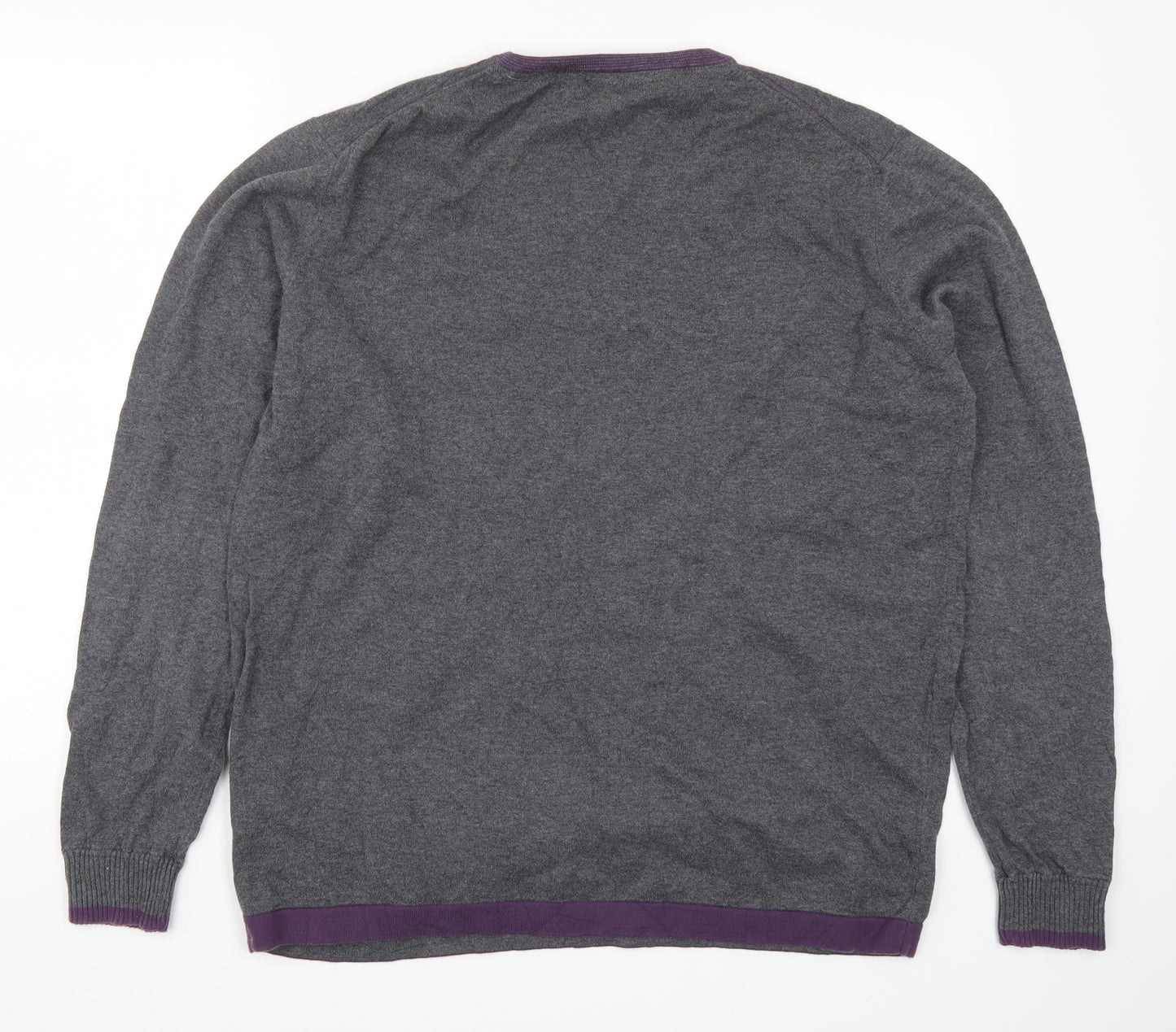 Fat Face Mens Grey  Knit Pullover Jumper Size 2XL