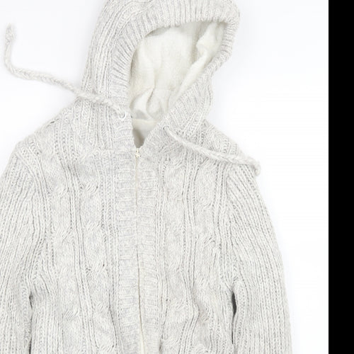 Divided by H&M Womens Grey  Knit Jacket  Size M