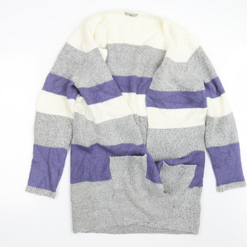 TU Womens Grey  Knit Cardigan Jumper Size L
