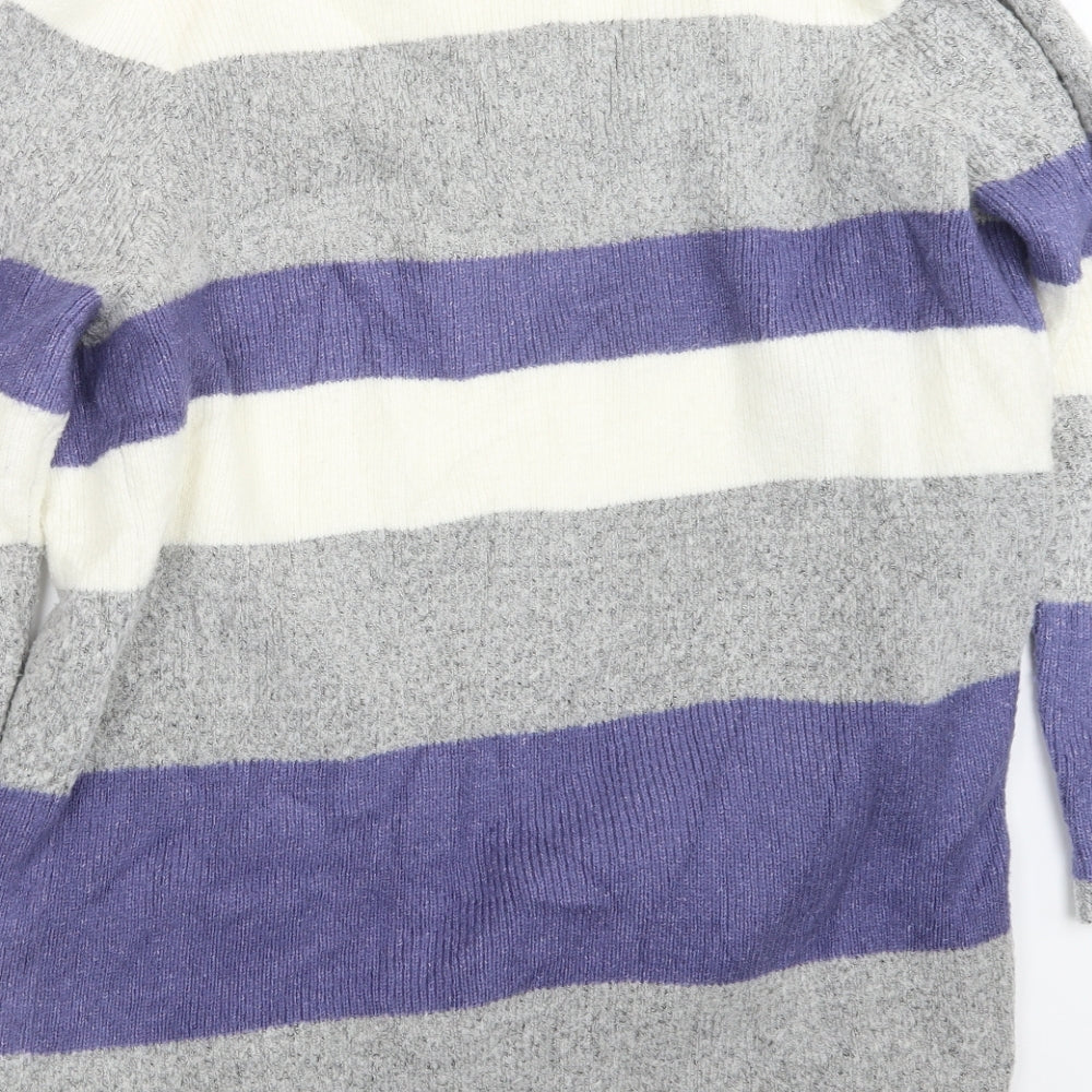 TU Womens Grey  Knit Cardigan Jumper Size L