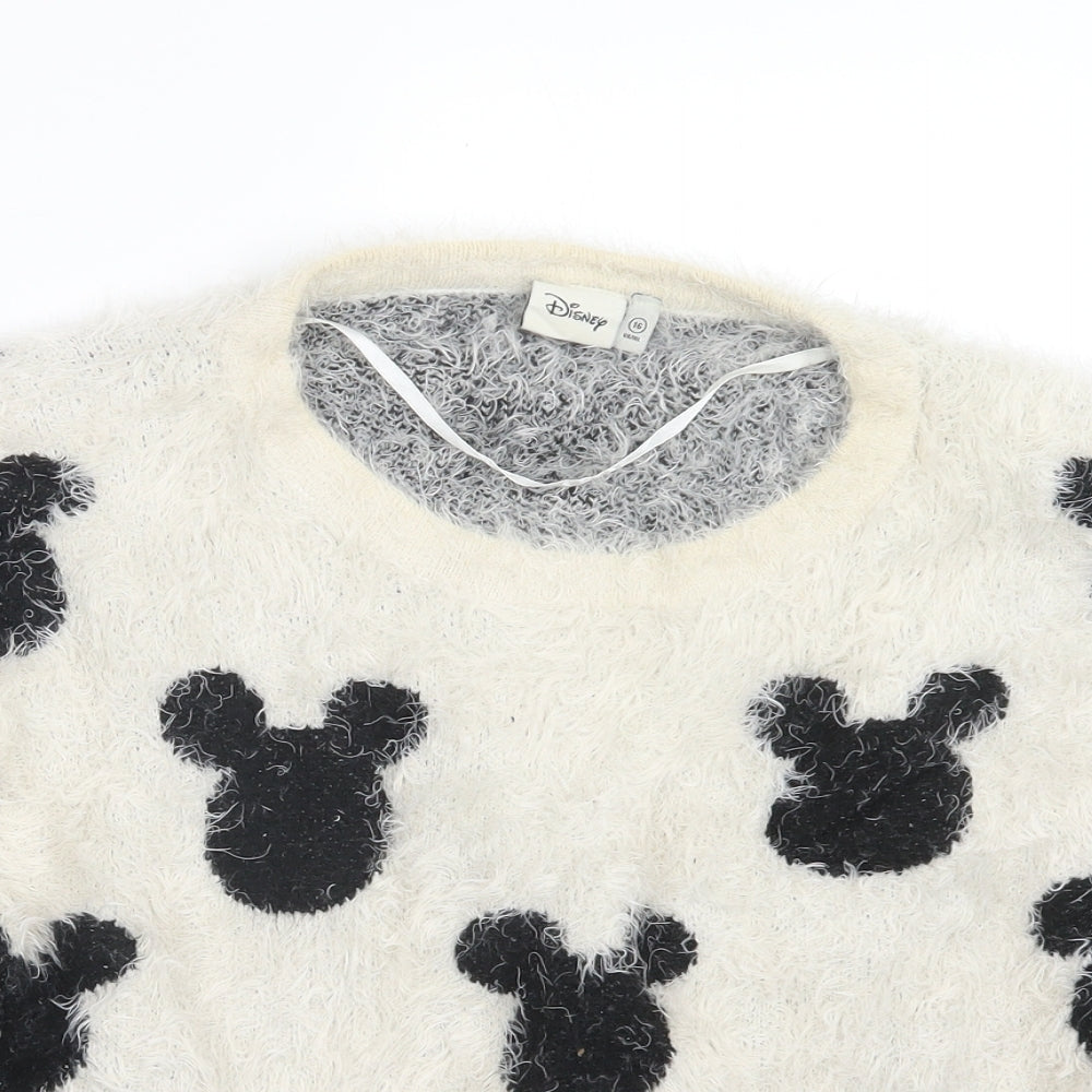 Disney Womens Beige   Pullover Jumper Size 16