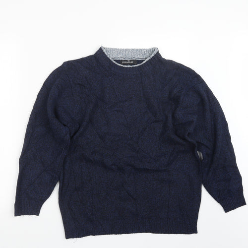 Jinhaolai Womens Blue  Knit Pullover Jumper Size L