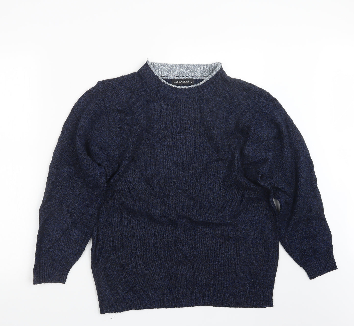 Jinhaolai Womens Blue  Knit Pullover Jumper Size L