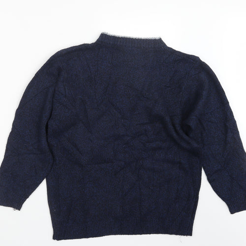 Jinhaolai Womens Blue  Knit Pullover Jumper Size L