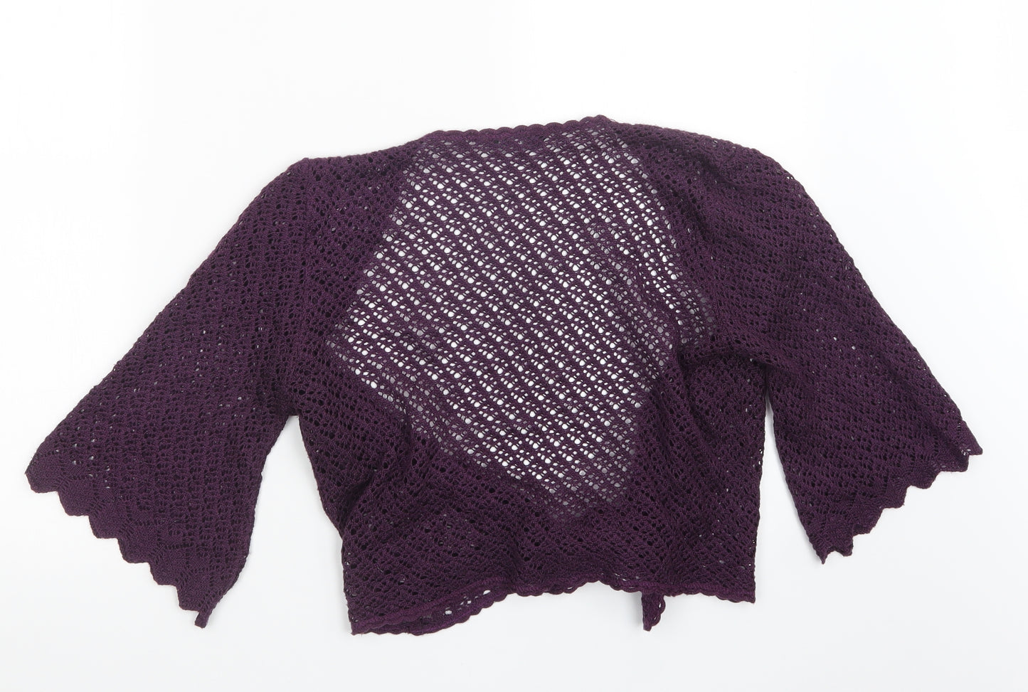 Dorothy Perkins Womens Purple  Knit Cardigan Jumper Size 14