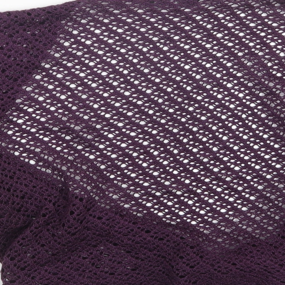 Dorothy Perkins Womens Purple  Knit Cardigan Jumper Size 14