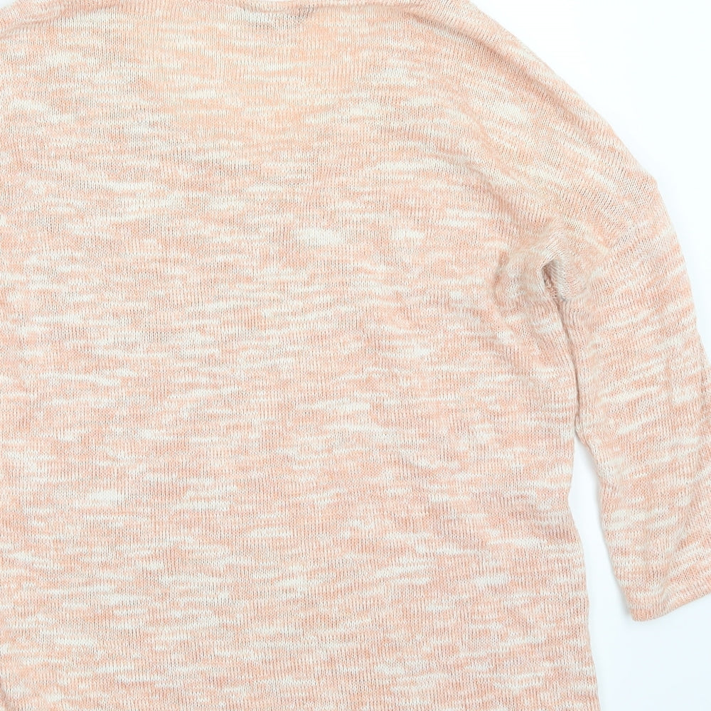 F&F Womens Orange  Knit Pullover Jumper Size 8