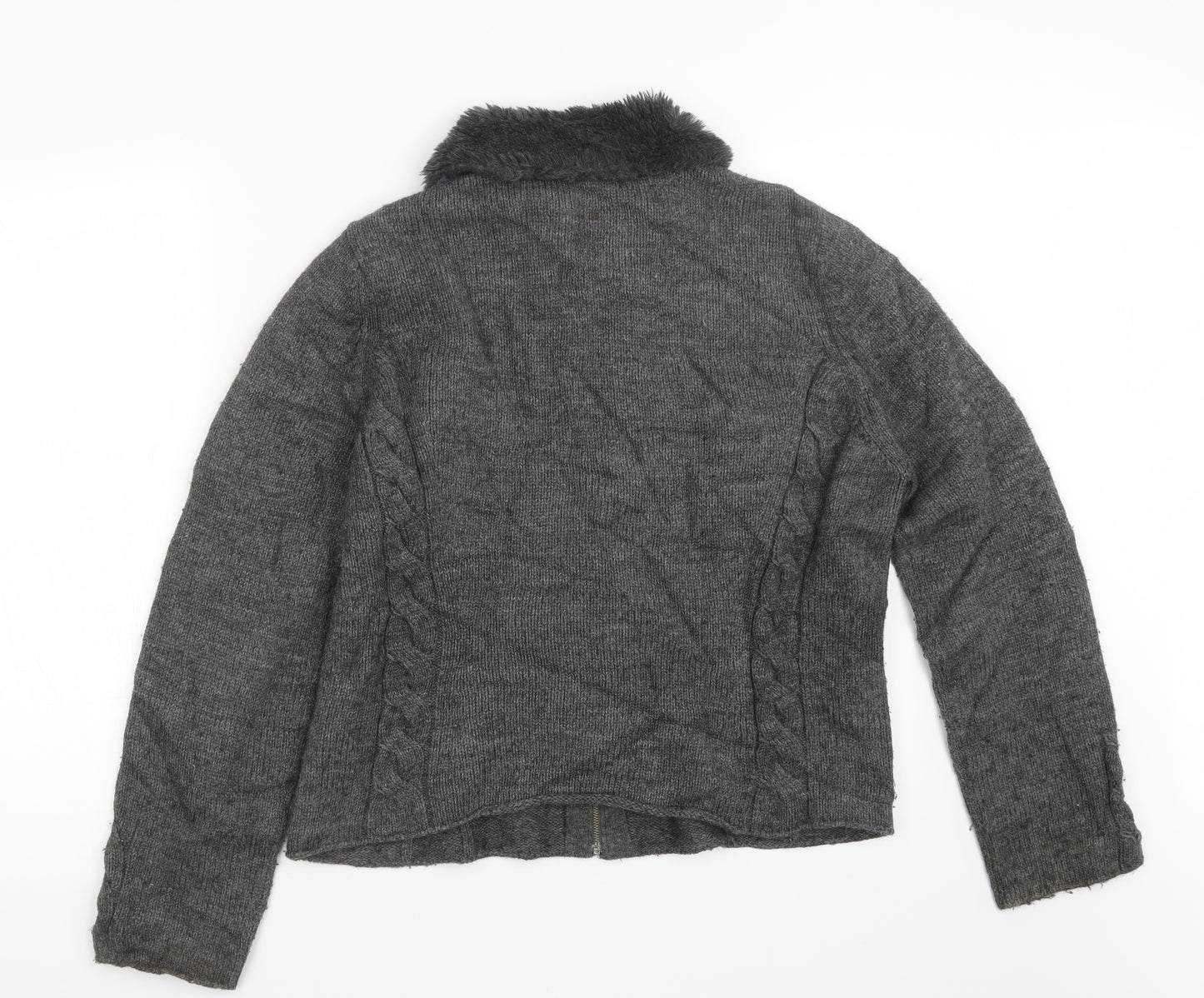 Marks and Spencer Womens Grey  Knit Jacket  Size 16